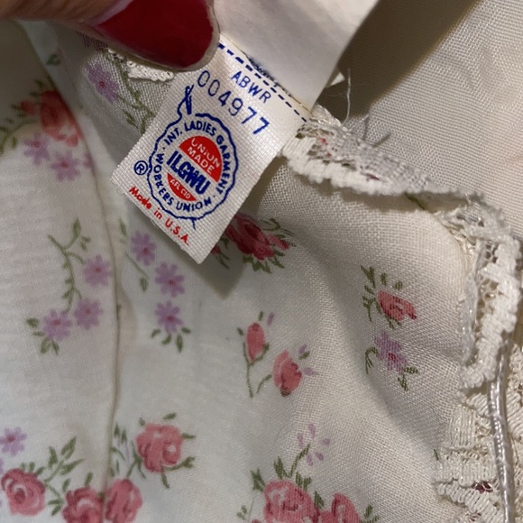 Vintage Prairie Cream Lace Ruffles Maxi Dress 7-8 Small - Picture 6 of 7